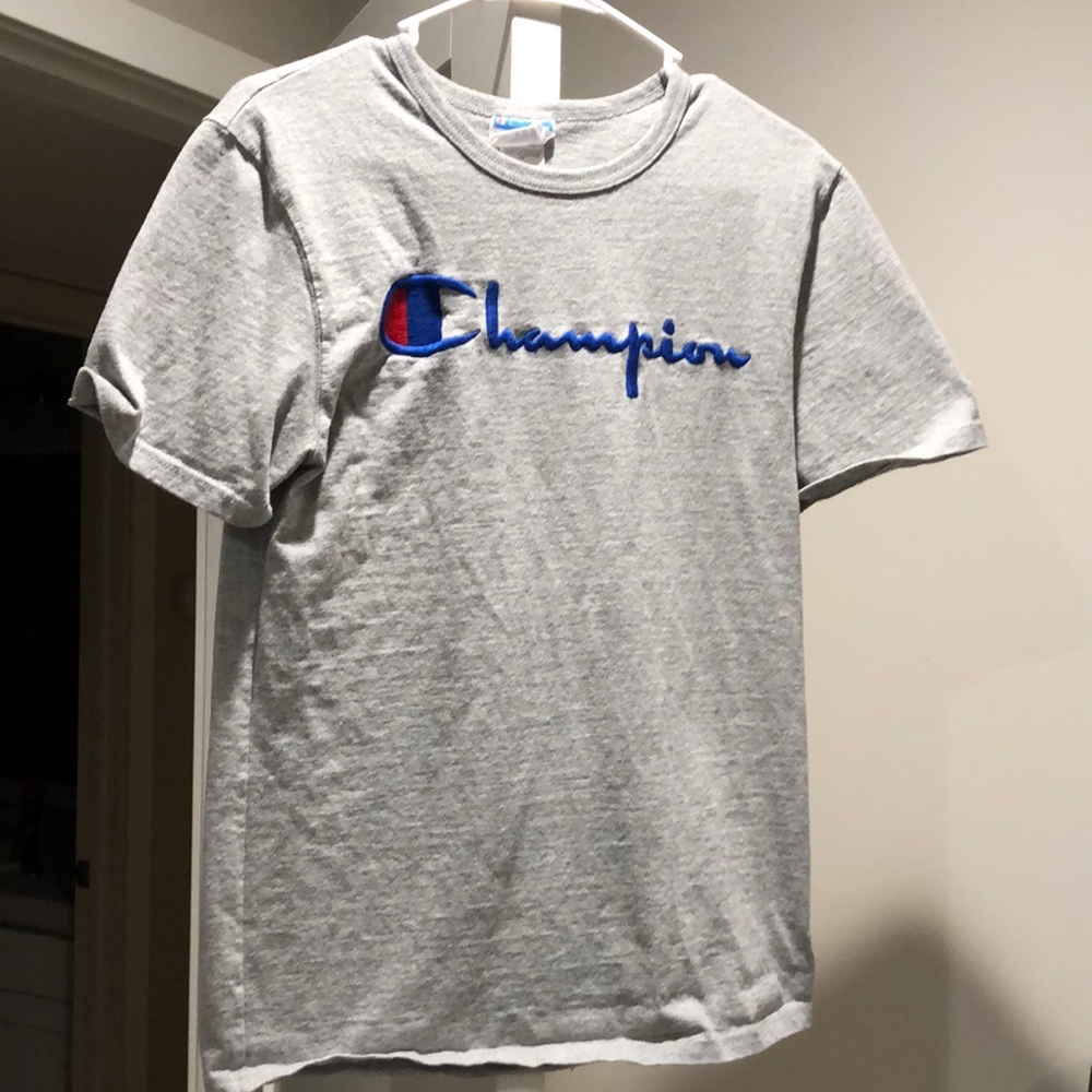 Grey champion shirt